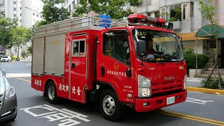 Taipei Taiwan Fire Pumper Responding With Lights amp Siren [upl. by Jandel]