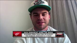 Alex DeBrincat on joining Red Wings [upl. by Ulrick]