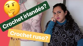 crochet RUSO o IRLANDÉS Una breve historia del encaje de Irlanda [upl. by Even]