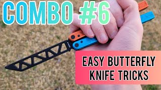 Combo 6 Balisong Tutorial  EASY BUTTERFLY KNIFE TRICKS [upl. by Aihcropal543]