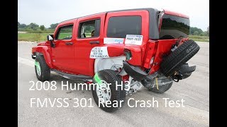 20062010 Hummer H3 FMVSS 301 Rear Crash Test 50 Mph [upl. by Arianne]