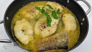 Como hacer Bacalao Skrei encebollado  Receta muy fácil [upl. by Ococ667]