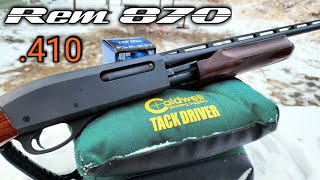 Remington 870 Express 410 Review amp Shoot  Birdshot Buckshot Slugs [upl. by Louie]