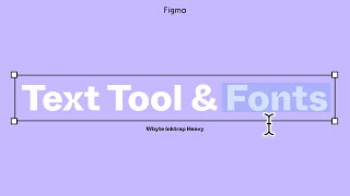 Figma Tutorial Text Tool and Fonts [upl. by Eylk]