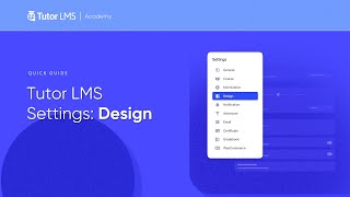 Tutor LMS Settings Design [upl. by Annayd]