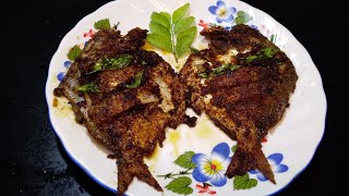 Pomfret fry recipe in bengali 🐟 [upl. by Nomsed]