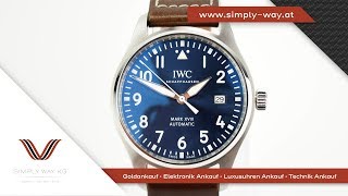 IWC Mark XVIII Pilot Watch IW327004 Le Petit Prince 4K Detail View [upl. by Ardnatal]