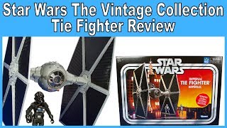 Star Wars The Vintage Collection Tie Fighter Review  Walmart Exclusive [upl. by Cally]