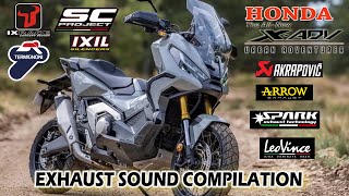 HONDA XADV 750 EXHAUST Sound Compilation  SC Project Akrapovic Termignoni Arrow IXIL IXRACE 2024 [upl. by Isdnyl]