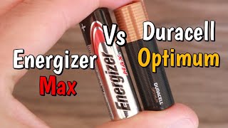 Energizer Max VS Duracell Optimum AA Battery Test [upl. by Nwahsan]