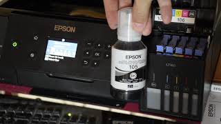 Epson L7160 preparing printer part two [upl. by Kryska255]