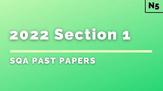 National 5 Physics  SQA Past Papers  2022  Section 1 Multiple Choice [upl. by Kumar516]