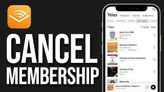 How To Cancel Audible Membership On Mobile 2024 [upl. by Kliment]