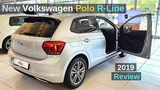 New Volkswagen Polo R Line 2019 Review Interior Exterior [upl. by Sausa]