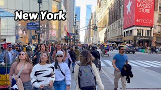 Manhattan 4k Walk  67°f Sunny Day Walking Tour In New York City [upl. by Ehsom]