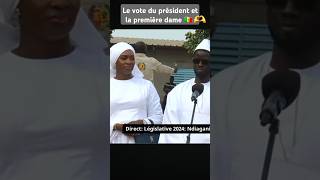 Président BASSIROU DIOMAYE FAYE et la première dame Marie Khone FAYE❤️ont voté pour les législatives [upl. by Oicram134]