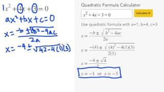 Quadratic Formula Calculator [upl. by Aveneg423]