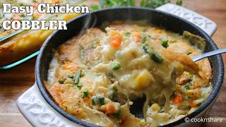 Easy Cozy Chicken Cobbler Fluffy and Savory Comfort [upl. by Nabetse437]