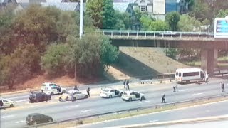 Eyewitness catches M1 shootout on camera [upl. by Leasi]