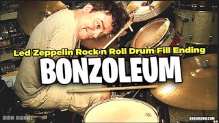 Led Zeppelins ROCK amp ROLL DRUM FILL ENDING Drum Lesson [upl. by Nylesaj]