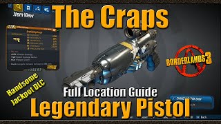 Borderlands 3  The Craps  Legendary Pistol  Full Location Guide  Handsome Jackpot DLC [upl. by Eugnimod]