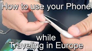 International sim card  Use your phone while traveling Europe [upl. by Tomkiel320]