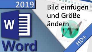 Bild in Word einfügen in 3 MINUTEN HD 2019 [upl. by Reina741]