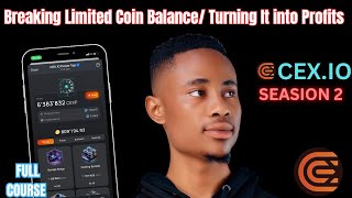 Breaking Limited Coin Balance And Turning it to Profits On CEXIO [upl. by Aneeles653]