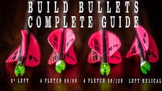 COMPLETE GUIDE to ARROW BUILDING  4 different FLETCH STYLES [upl. by Drucill]