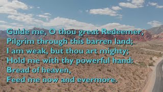 Guide Me O Thou Great Redeemer Tune Cwm Rhondda  3vv with lyrics for congregations [upl. by Rieger672]