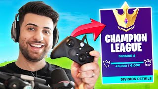 I Switched To CONTROLLER And Got To Champions League  Part 1  Fortnite Battle Royale [upl. by Atiuqam]