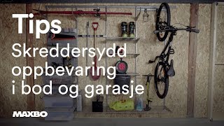 Skreddersydd oppbevaring i bod og garasje [upl. by Kerwinn]