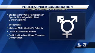 Elizabethtown Area School District to introduce identity policies [upl. by Hickey563]