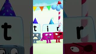 Lets Spell BIRTHDAY 🎂  Learn to Spell  officialalphablocks shorts [upl. by Anos]