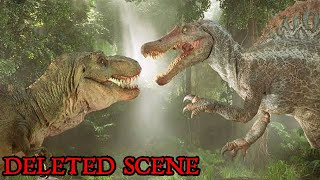 T Rex vs Spinosaurus Jurassic Park 3 ExtendedDeleted Scene [upl. by Nairahcaz369]