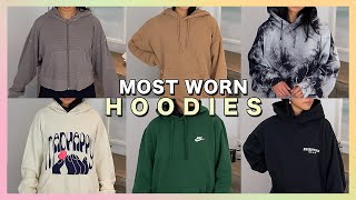 My Top 10 Most Worn Hoodies  Sweatshirts  MY HOODIE COLLECTION [upl. by Layod]