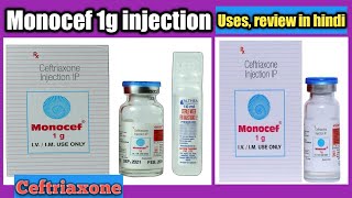 Monocef 1g injection use  Monocef Ceftriaxone injection IP [upl. by Eikkin859]