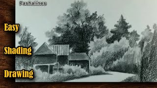 Easy SHADING Techniques for Stunning Drawings  Scenery drawing [upl. by Nahtahoj]