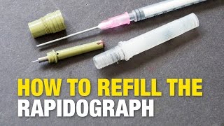 How to Refill the Rotring Rapidograph [upl. by Sokem]