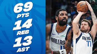 Kyrie Irving 35 PTS amp Luka Doncic 34 PTS COMBINE For 69 POINTS  January 7 2024 [upl. by Dnamron]