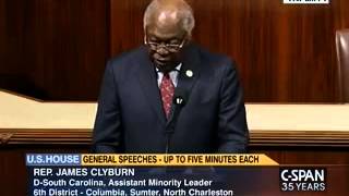 Congressman Clyburn honoring the late Congressman Butler Derrick on the floor of the House [upl. by Thorpe]