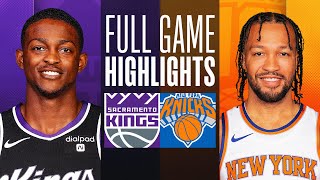 KINGS at KNICKS  FULL GAME HIGHLIGHTS  April 4 2024 [upl. by Good]