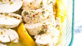 Easy Lemon Baked Chicken Breasts Recipe [upl. by Adnalahs]