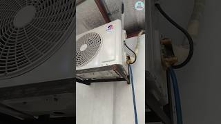 GREE Cassette AC Installation  Split AC Fitting with Vacuum [upl. by Kinny]