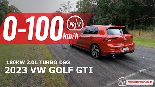 2023 Volkswagen Golf GTI 0100kmh amp engine sound [upl. by Truelove324]