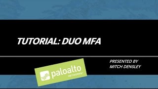 Tutorial DUO Multifactor Authentication [upl. by Ahsieat]