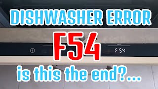 How to fix F54 error and repair your dishwasher Service error F54 [upl. by Assilla111]