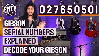 Gibson Serial Numbers Explained  How To Decode A Gibson Serial Number With Examples [upl. by Drofniw]