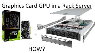 How to install a Graphics Card in a Rack Server with external power supply [upl. by Korff]