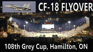 CF18 Hornets Flyover 108th Grey Cup Hamilton ON [upl. by Brozak]